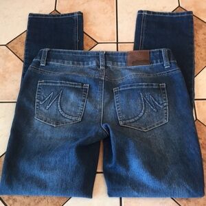 maurices dark denim skinny jeans size 4 ladies